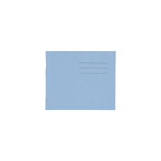 5.25 x 6.5" Exercise Book 32 Page, 8mm Ruled, Light Blue - Pack of 100